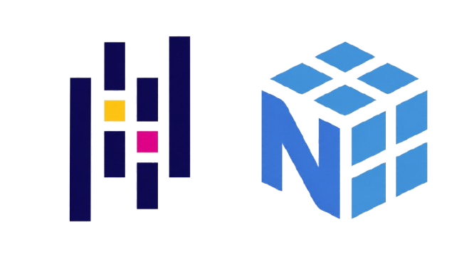 Pandas and NumPy logos